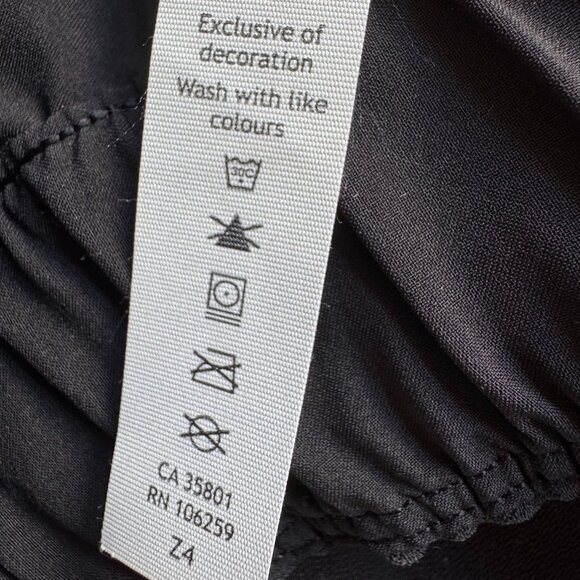 Lululemon On The Fly Pants Black Elastic Waist with Drawstring Woven 27  Size 4 - Picture 9 of 10